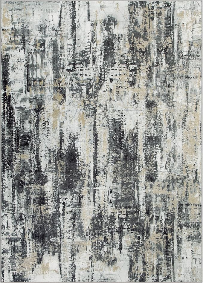 8x10 Area Rugs Washable Rug: Large Modern Abstract Living Room Rug Soft - Image 2