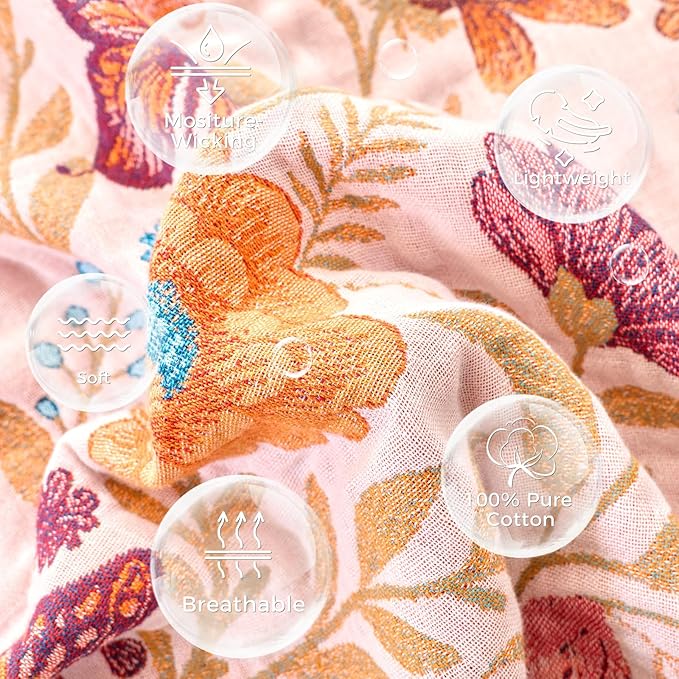 LUTBM Boho Throw Blanket for Bed Cotton Summer Blankets Twin Size for Bedroom - Image 7