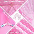 Monobeach Princess Tent Girls Large Playhouse Kids Castle Play Tent - Image 5