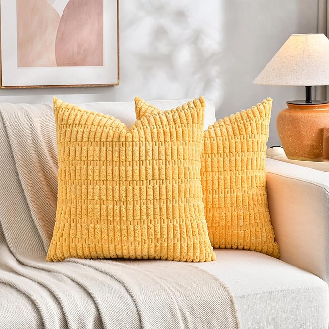Fancy Homi 4 Packs Decorative Throw Pillow Covers - Image 5