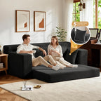 Convertible Sofa Bed, Pull Out 3 Seater Sleeper Sofa - Image 4