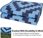 SAND MINE Reversible Mats, Plastic Straw Rug, Modern Area Rug, Large Floor Mat - Image 3