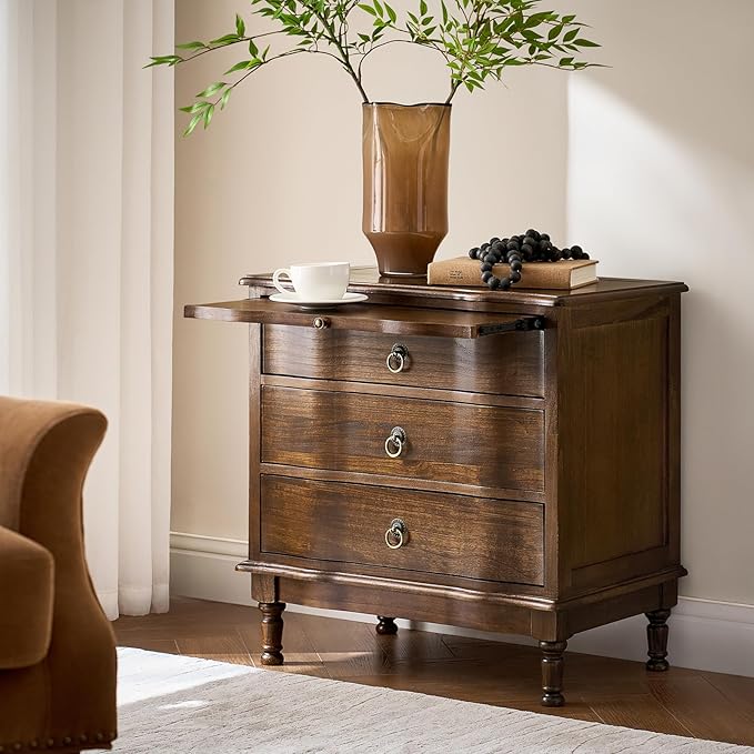 HULALA HOME Solid Wood End Table - Image 8