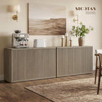 SICOTAS Buffet Cabinet with Storage 109.4" Large Modern Accent Storage Cabinet - Image 2