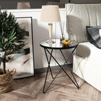 HLR Modern Round Side Table, End Table - Image 7