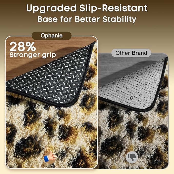 Ophanie 6x9 Leopard Rugs for Living Room Bedroom, Large Cheetah Print Rug - Image 4