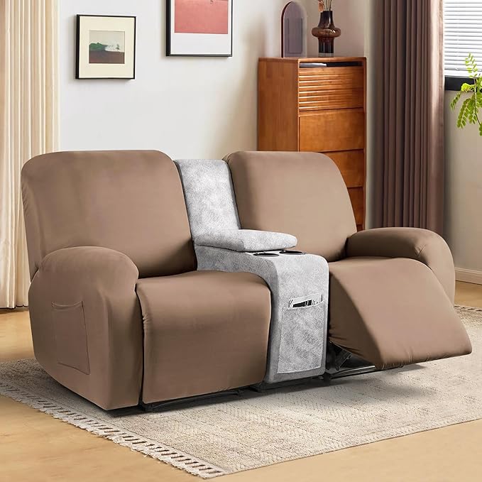 ANARACHON Leather Look Recliner Console Cover - Image 6
