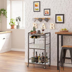 TUTOTAK Bar Cart, Home Bar Serving Cart, Microwave Cart, Drink Cart, Mobile - Image 2
