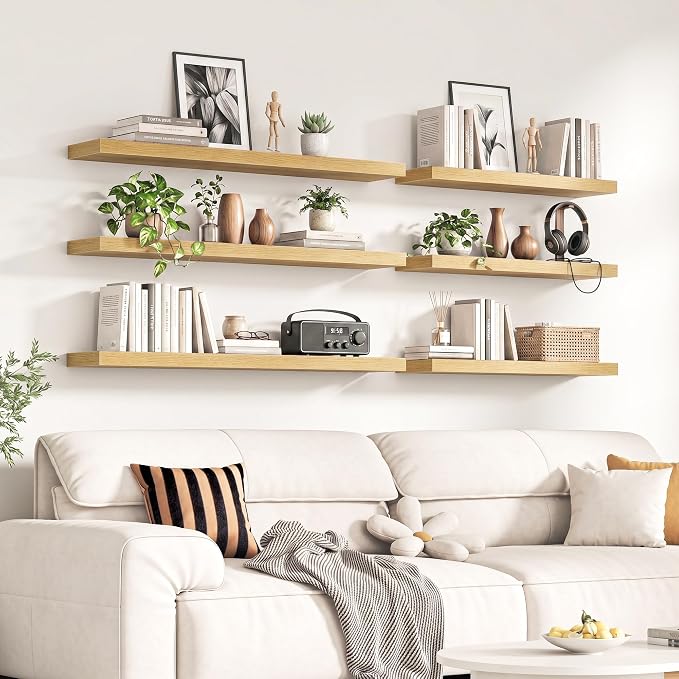 Fun Memories 55Inch Long Floating Shelves, 8 Inch Deep Shelves - Image 2