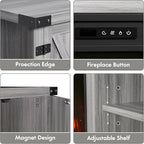 YESHOMY Fireplace TV Stand - Image 4