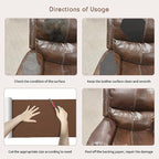 KING MOUNTAIN Leather Repair Patch, 16 x 60 Inches self Adhesive Leather Repair - Image 8