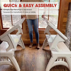 Convert-a-Bench 2-in-1 Outdoor Bench & Picnic Table - Image 4