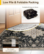 RELEANY Area Rugs 3'x7' Runner Rug Non Slip Washable - Image 6