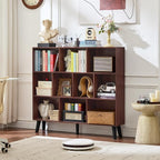 LEYAOYAO 10 Cube Bookshelf, 3 Tier Modern Wide Bookcase - Image 4