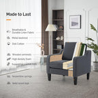 VINGLI Accent Chairs for Living Room Chairs Mid Century Modern Chair Sofa Chair - Image 6