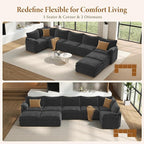 Vesgantti Large Modular Sectional Sofa, Big Comfy Cloud Couch - Image 7