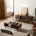 MAISONARIA Living Room Table Sets of 2, Mid Century Coffee Table & Dresser TV by MAISONARIA