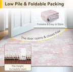 RELEANY Washable Area Rugs 4ft Non-Slip Modern Abstract Soft - Image 6