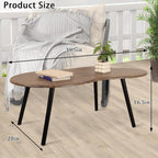 Small Coffee Table Irregular Wood Grain Desktop Coffee Tables Simple Modern - Image 3