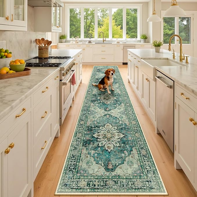 RELEANY Area Rugs 2'x10' Runner Rug Non Slip Washable by RELEANY