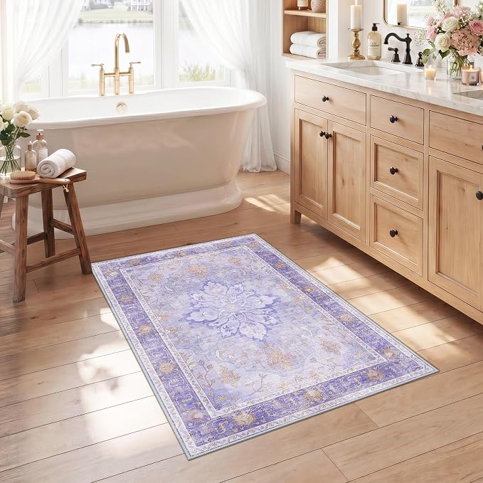 RELEANY Area Rugs 2'6"x4' Kitchen Rugs Entry Rug Small Rugs by RELEANY