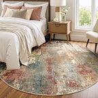 RELEANY Washable Area Rugs 6ft Non-Slip Modern Abstract Soft by RELEANY
