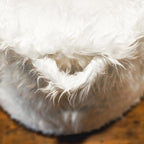 Big Joe Milano Bean Bag Chair, Ivory Shag Fur, Soft Faux Fur, 2.5 feet - Image 6