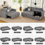 Belffin Modular Sectional Sleeper Sofa - Image 7