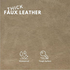 Faux Leather Fabric, Thick Durable Synthetic Repholstery Leather Vinyl - Image 2