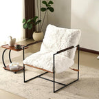 VINGLI 28" Wide Plush Upholstery Sling Modern Accent Chair by VINGLI