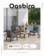 Aluminum Modular Outdoor Patio Furniture Set, 8 Seats Sectional Sofa Set - Image 7