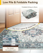 RELEANY Area Rugs 2'6"x5' Runner Rug Non Slip Washable - Image 6