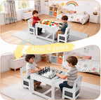 Pterying Wood Toddler Table and Chair Set - Image 5