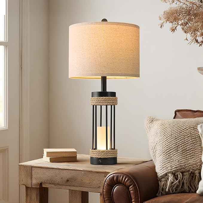 OYEARS 25" Table Lamps Set of 2 - Image 4