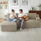 96" Cloud Sectional Couch with L-Shape Chaise, Modular Comfy Sofa Chaise Longue - Image 6