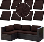 Outdoor Cushion Covers Set, Replacement by SUKAIKEQA