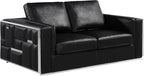 Blackjack Furniture Catania Modern Top Grain Italian Leather Sofa Set - Image 2