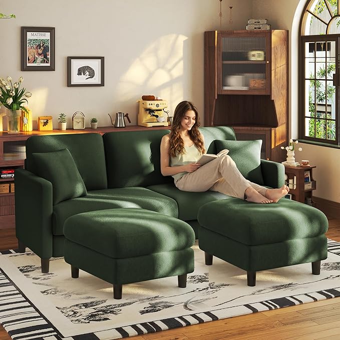 Welzona 83" Couches for Living Room, Teddy Sofa Couch by WelzonaDirect