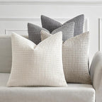 MIULEE Timeless Neutral Pillow Covers 18x18 Inch Set of 4 Mid Century Modern by MIULEE