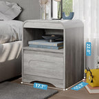 4 Pcs Bedroom Set, Dresser and Nightstand Sets, Modern Wooden Tall 6 Drawer - Image 5