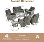 Weaxty 8 Pieces Outdoor Patio Furniture Sets - Image 2