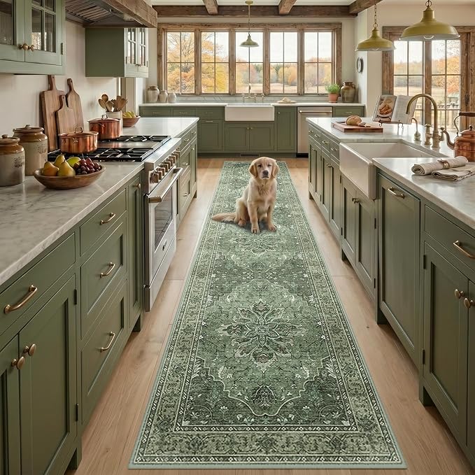 RELEANY Area Rugs 3'x12' Runner Rug Non Slip Washable by RELEANY