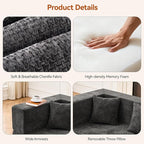 MONVANE Modular Sectional Sofa, Oversized 8 Seat Convertible U Shaped Couch - Image 5