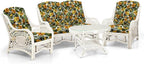 Malibu Lounge Loveseat Sofa Natural Rattan Wicker Handmade Design - Image 5