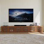 POVISON Full Assembled Mid Century Modern TV Stand, 118” Extra-Large - Image 6