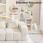 119" Boneless U-Shaped Sofa Couch - Image 5