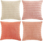 Fancy Homi 4 Packs Decorative Throw Pillow Covers - Image 9