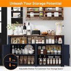 knoworld Buffet Sideboard with Storage Farmhouse with 4 Doors, Dining Room - Image 3
