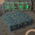 MeMoreCool Modular Kids Couch Dinosaur, Glow Dino Play Toddler Couch - Image 5