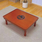 Rectangle Folding Coffee Table, Solid Wood Low Table Meditation Table by Unknown